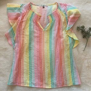 Michelle McDowell | EUC - Multi Color Striped Blouse - Size S
